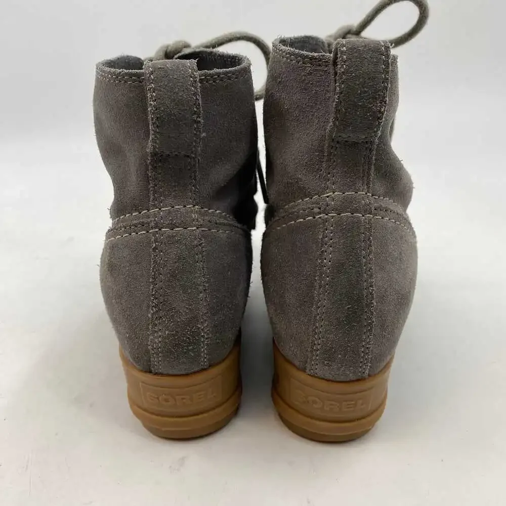 Sorel Gray Suede Classic Bootie | Women's Size 8